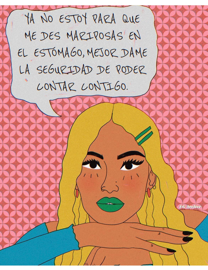 EG ATELIER- 8.5" x 11" Art Print- Seguridad De Contar Contigo