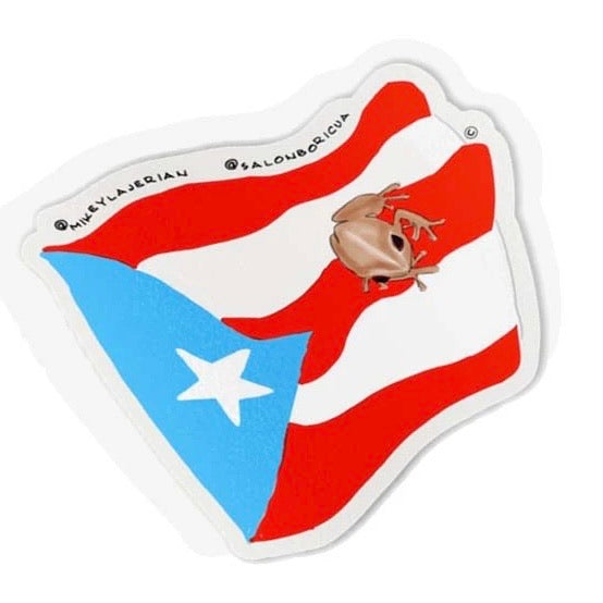 SALON BORICUA - Bandera Bajo el Coquí
