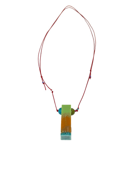 MIND BLOWING PROJECT- Colors of Soul- Adjustable Necklace - Blue, Orange and Green