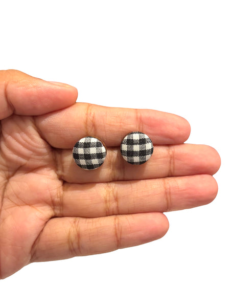 BOTÓN DE AZÚCAR- Small Studs- Gingham