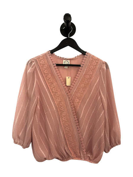 THRIFT- Blush Lace Top - Medium