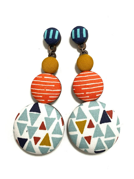 BOTÓN DE AZÚCAR- Long Earrings- Funky Geometry