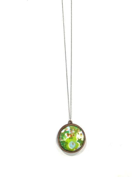 BOTÓN DE AZÚCAR - Pendant Necklace- Single- Greenery