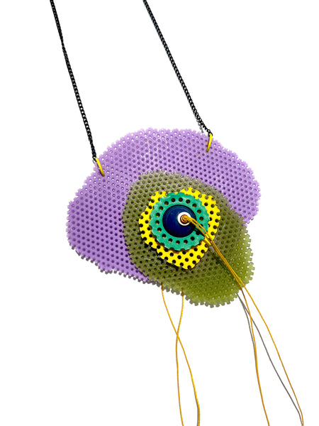 MIND BLOWING PROJECT- Catarsis Necklace - Purple and Green