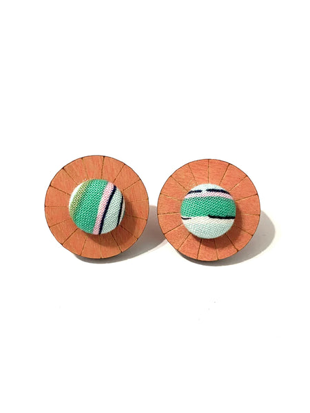 BOTÓN DE AZÚCAR- Ciclo Studs - Pink Aqua Bands