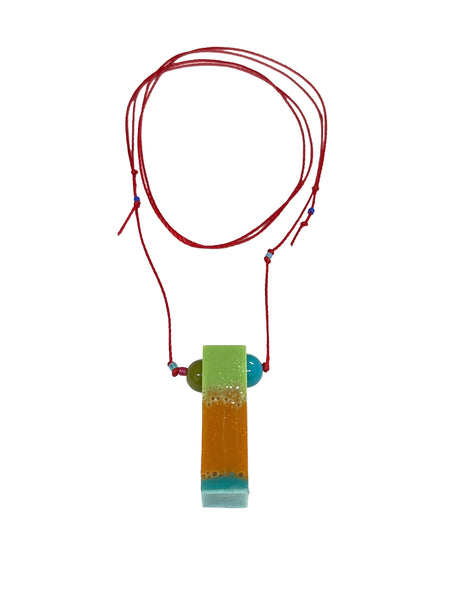 MIND BLOWING PROJECT- Colors of Soul- Adjustable Necklace - Blue, Orange and Green