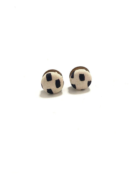 BOTÓN DE AZÚCAR- Mini Studs - Dark on White