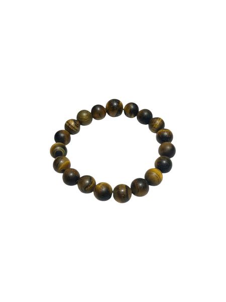 ALPHA BY FRANCO - Stone bracelet - Matte Tiger Eye 10mm