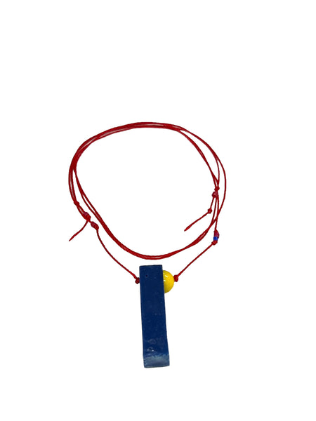 MIND BLOWING PROJECT- Colors of Soul- Adjustable Necklace - Yellow, Navy Blue
