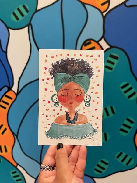 HABÍA UNA VEZ- Art Print 4" x 6" - Afrocaribeña