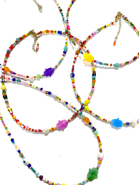 HC DESIGNS - Seed Beads Multicolor Hand