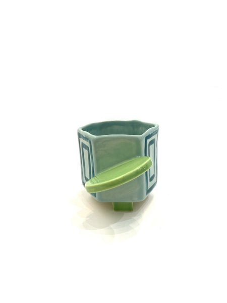 LAS MALCRIÁS- Artificio -Teal and Green - Squares Mug