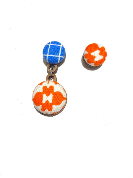BOTÓN DE AZÚCAR - Asymmetrical Short- Blue Orange
