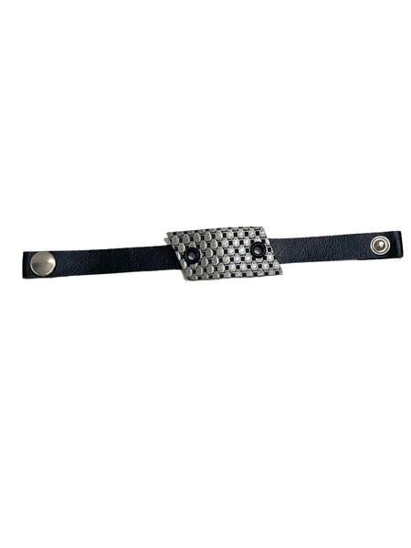 INÉDITO- Bracelets- Black & Texture Silver & Black