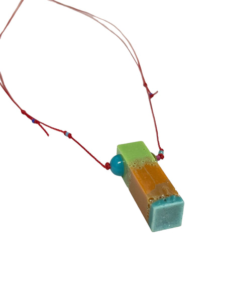 MIND BLOWING PROJECT- Colors of Soul- Adjustable Necklace - Blue, Orange and Green