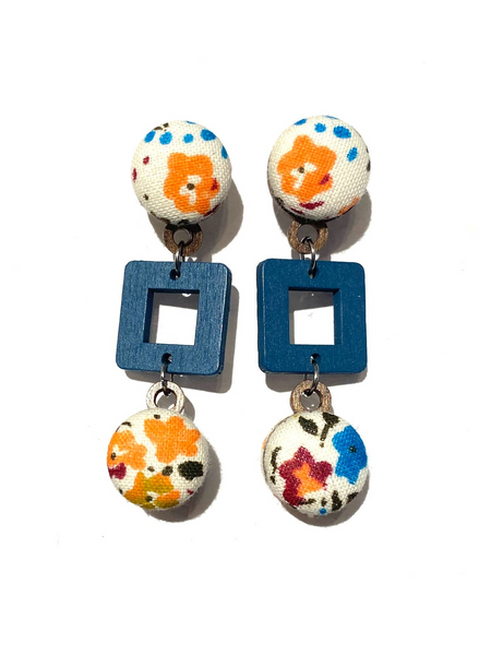 BOTÓN DE AZÚCAR - Ventana Earrings- Small- First Flowers