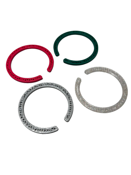 MENEO - Thin Circle Grid Cuff (more colors available)