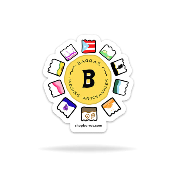 BARRAS- Full Doodle Logo Sticker