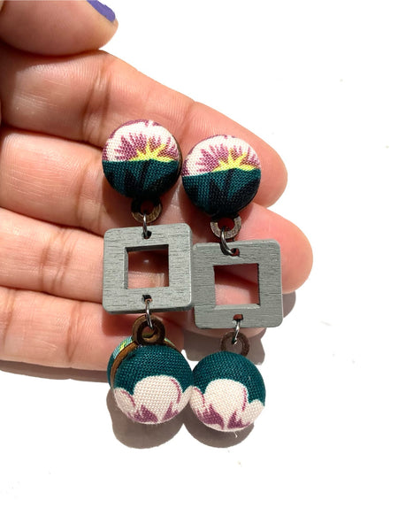 BOTÓN DE AZÚCAR - Ventana Earrings- Small- Lilacs