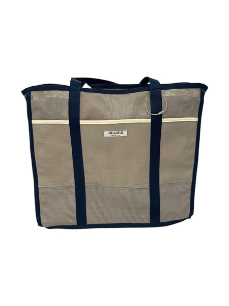 ARLENE MORILLO- Versa Talega Reversible Tote-Navy / White and Grey