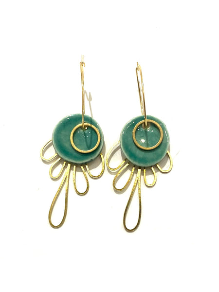 ITSARI - Dangle Earrings - Peacock Earrings (more colors)