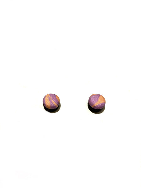 BOTÓN DE AZÚCAR- Mini Studs- Salmon Lavender