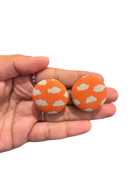 BOTÓN DE AZÚCAR- Medium Studs - Nubes