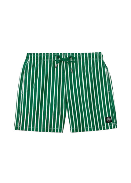 ARRECIFE- Dark Green Striped - Men's Swim Short