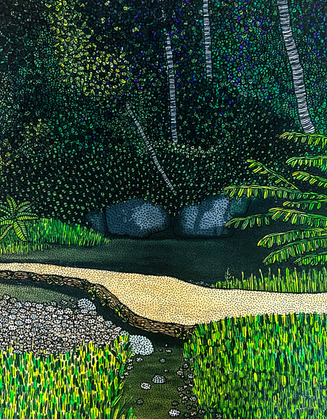 SUSANA CACHO - 8" x 10” Art Print- Charco Azul Patillas