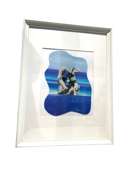 NEURONA COLLAGE STUDIO- Water Rumble Framed Collage