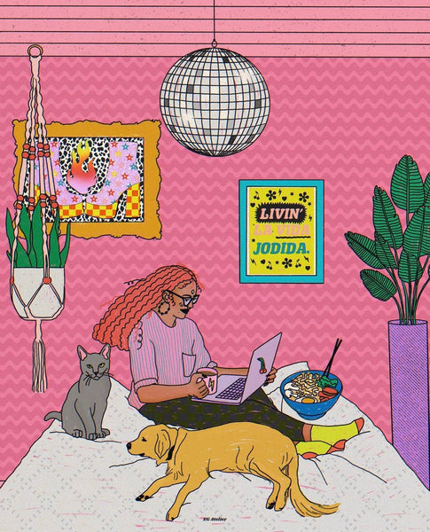 EG ATELIER- 4" x 6" Art Print- Zoned Out
