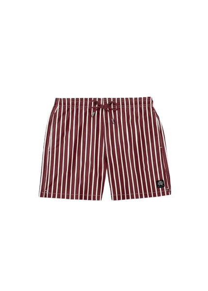 ARRECIFE- Red Wine Striped - Men's Swim Short