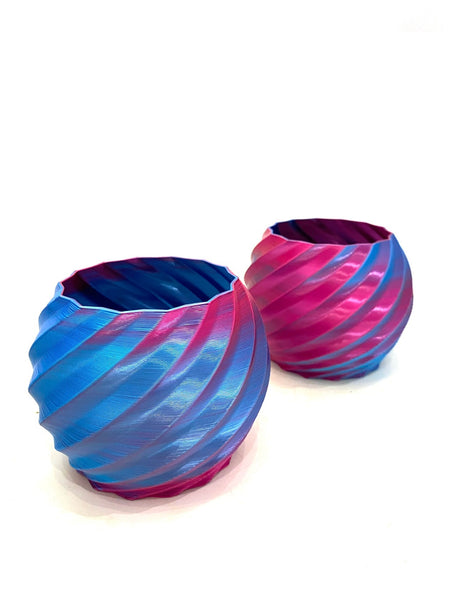 WATRIC - Blue-Pink Spiral Planter (different sizes available)