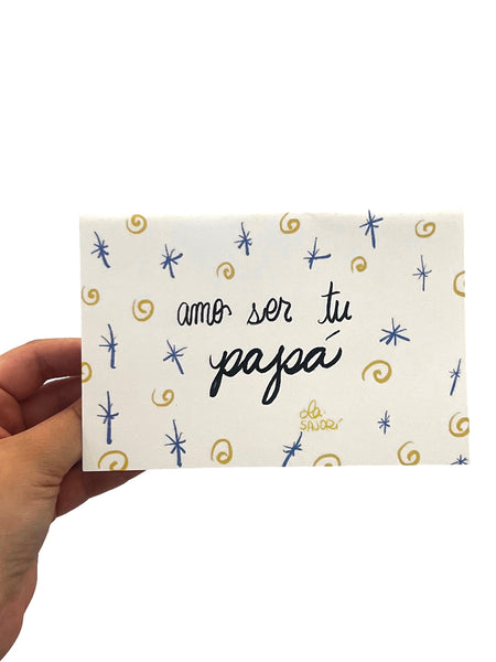 SAJORÍ - Amo Ser Tu Papá Greeting Card