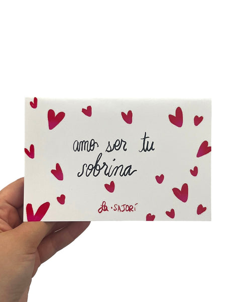SAJORÍ - Amo Ser Tu Sobrina Greeting Card
