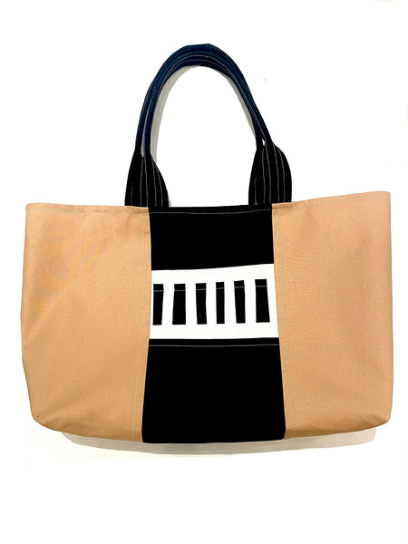 HECHO POR MAGUITO- Big Neutral Tote Bag