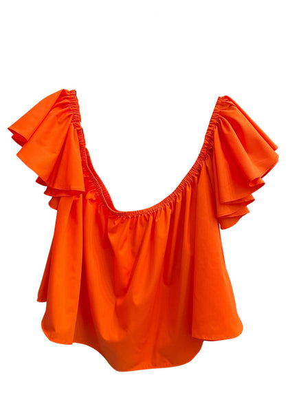 SULYVETTE DÍAZ - Isabella Top Off-the-Shoulder Blouse with Ruffled Sleeves (More colors available)