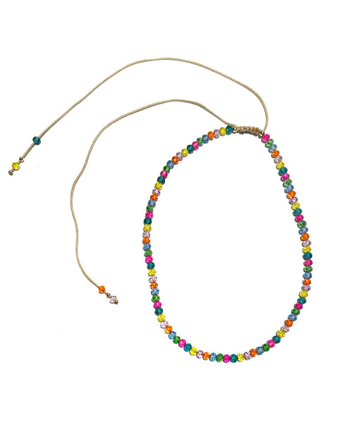 E-HC DESIGNS- Full Crystal Adjustable Choker (many colors available)