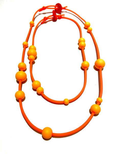 KNOT PREDICTABLE-Electric Sunlight Set Necklace