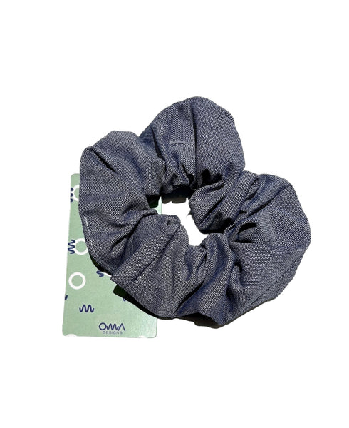 OMA DESIGNS - Denim Scrunchie