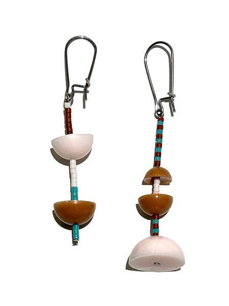 MIND BLOWING PROJECT- COS Dangle Earrings- White/Nude