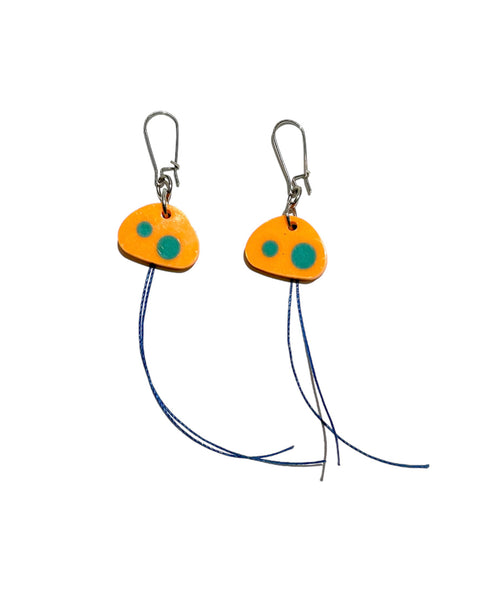 MIND BLOWING PROJECT- Point Dangle Earrings- Orange