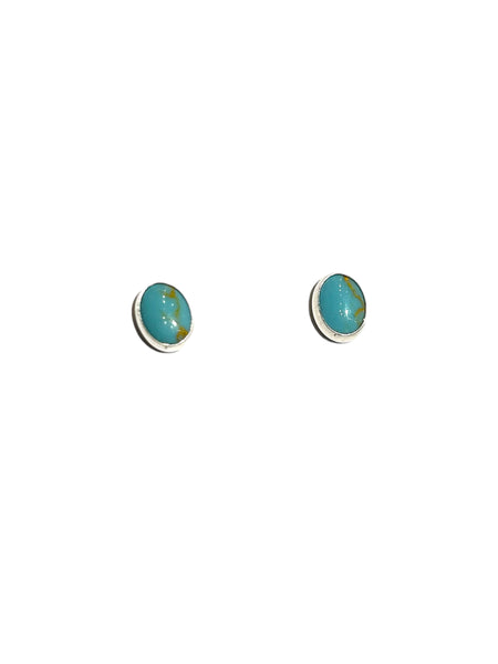 MONIQUE MICHELE - Oval Studs - Turquoise (Silver or Gold)