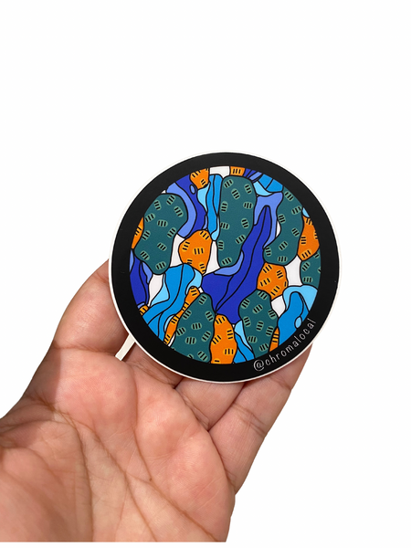 CHROMA LOCAL-  Mural Circle Sticker