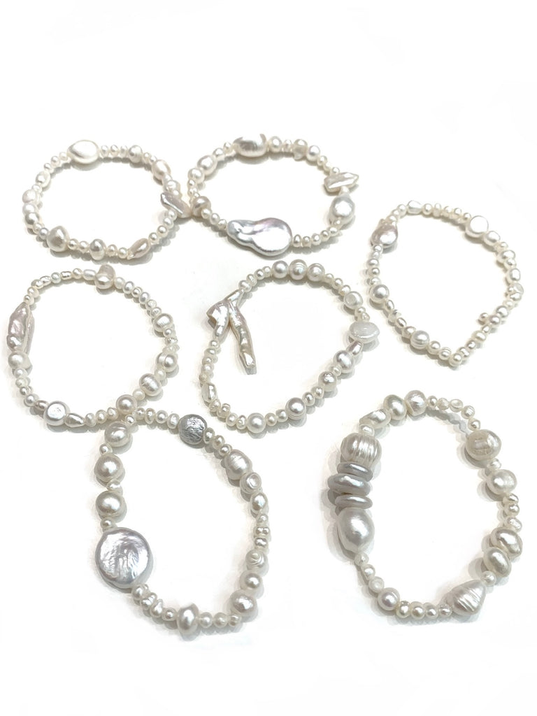 HC DESIGNS- Mixed Asymmetrical Pearl Bracelet
