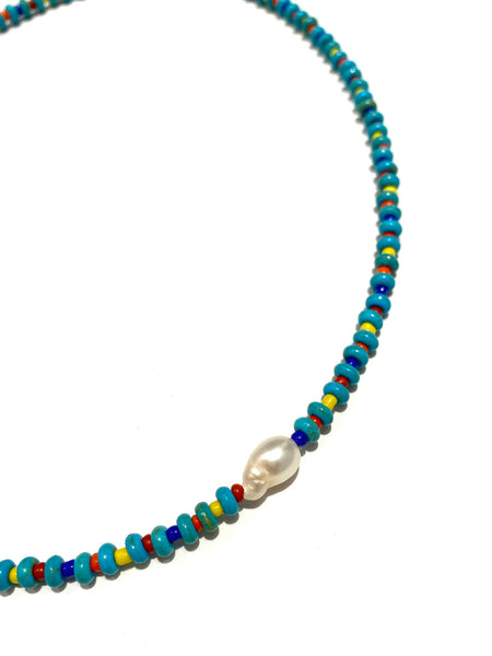 HC DESIGNS- Turquoise Short Necklace