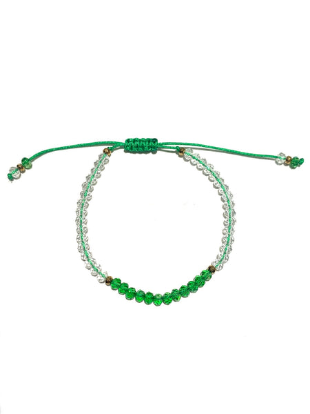 HC DESIGNS- Color Block Crystal Adjustable Bracelet (More Colors Available)