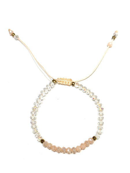 HC DESIGNS- Color Block Crystal Adjustable Bracelet (More Colors Available)