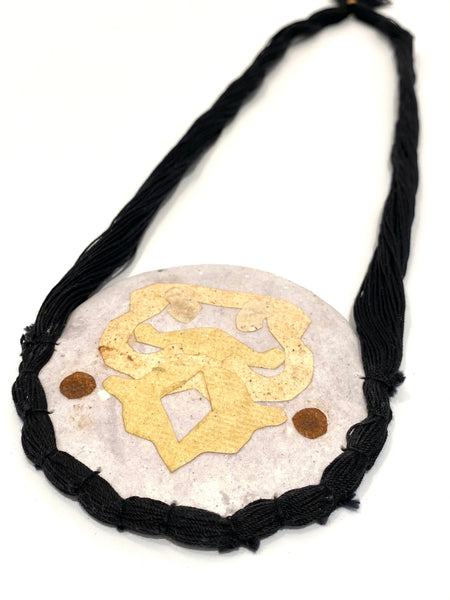 ECO FACTORÍA- Reversible Black Thread Necklace