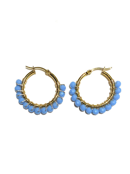 HC DESIGNS- Small Golden Hoops - 1 1/8 inches